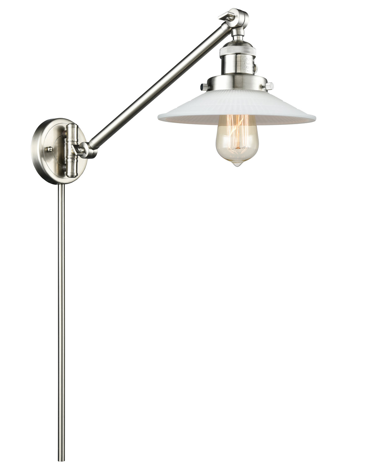 Innovations - 237-SN-G1 - One Light Swing Arm - Franklin Restoration - Brushed Satin Nickel