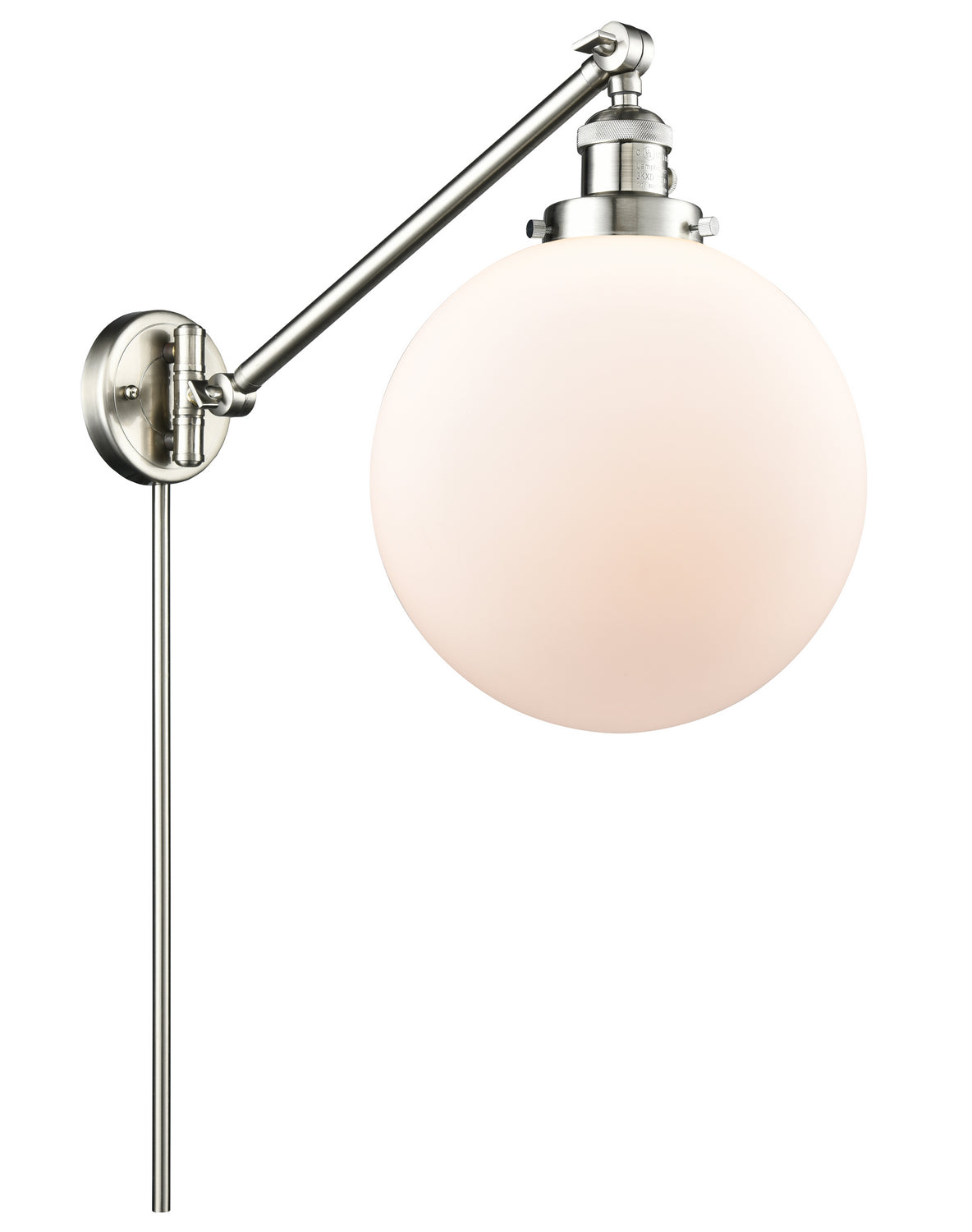 Innovations - 237-SN-G201-10 - One Light Swing Arm - Franklin Restoration - Brushed Satin Nickel