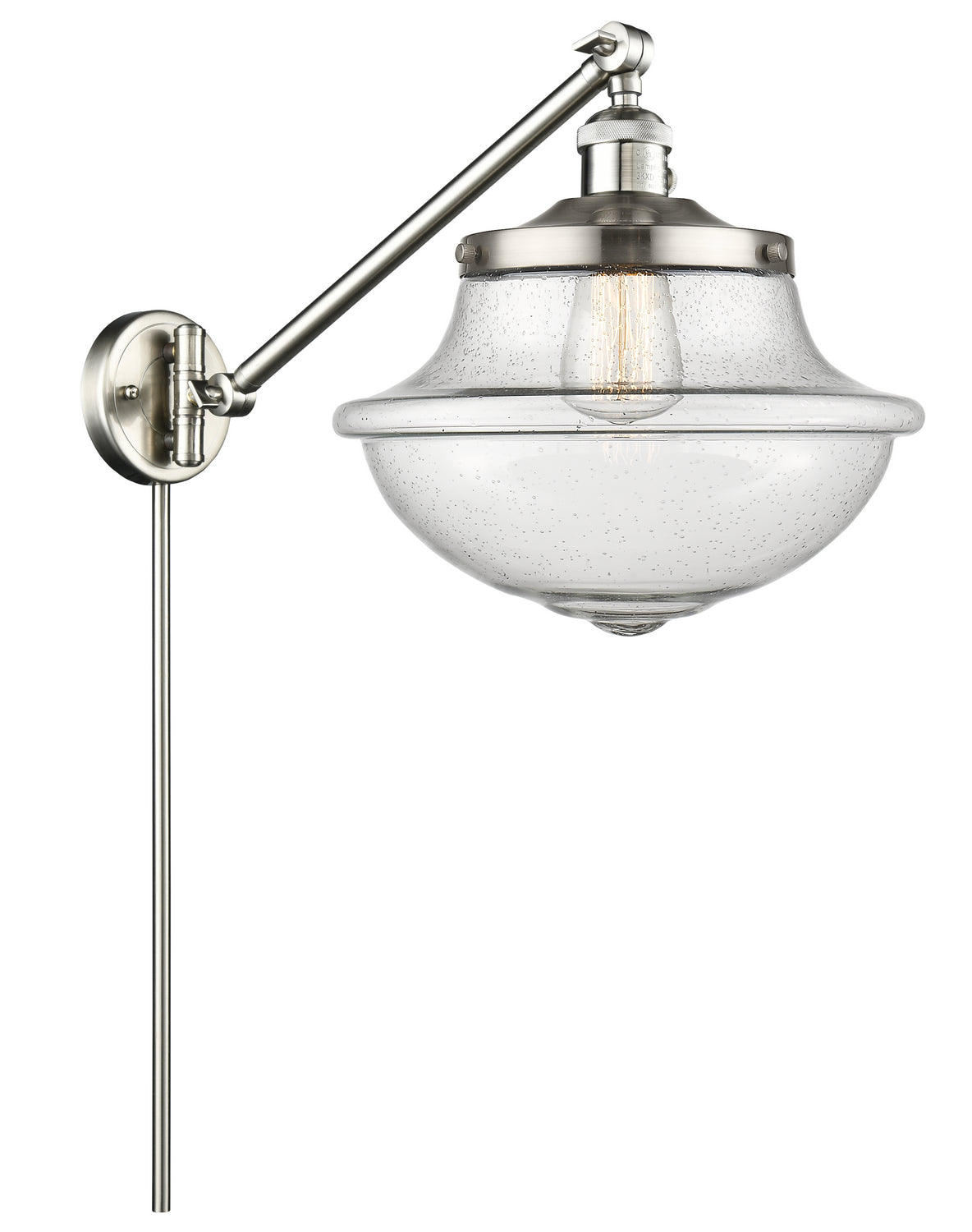 Innovations - 237-SN-G544 - One Light Swing Arm - Franklin Restoration - Brushed Satin Nickel