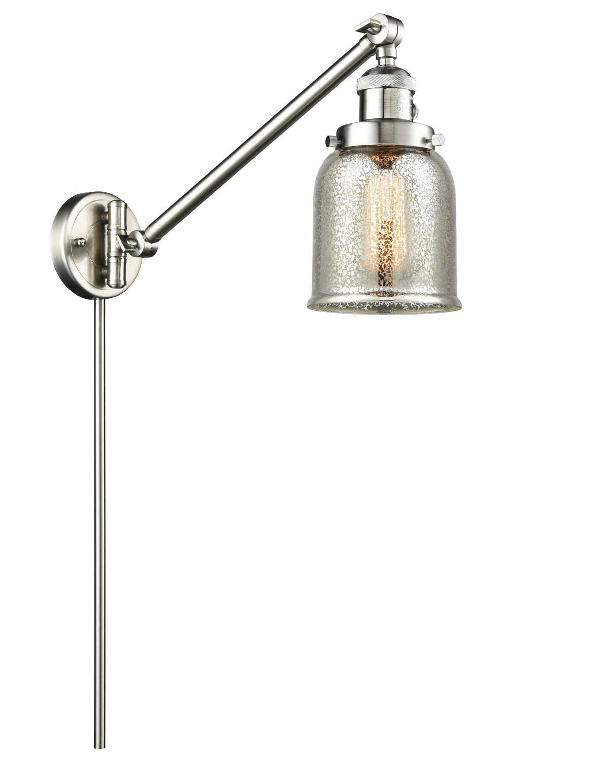 Innovations - 237-SN-G58 - One Light Swing Arm - Franklin Restoration - Brushed Satin Nickel