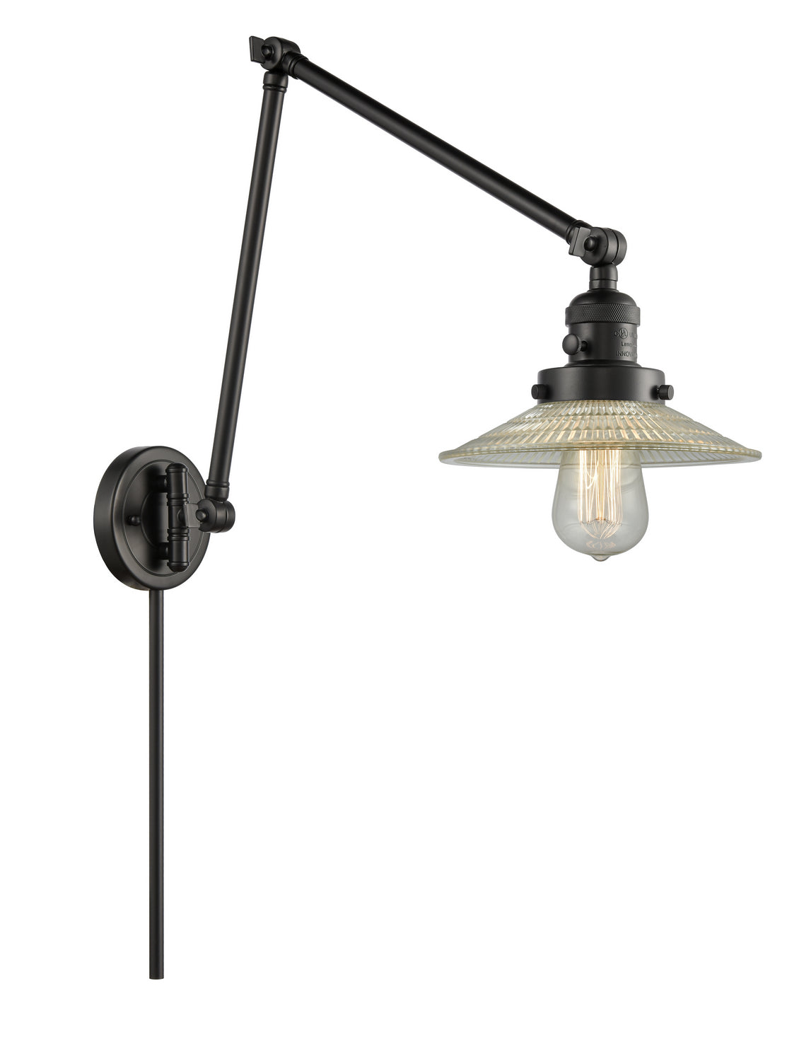 Innovations - 238-BK-G2 - One Light Swing Arm - Franklin Restoration - Matte Black