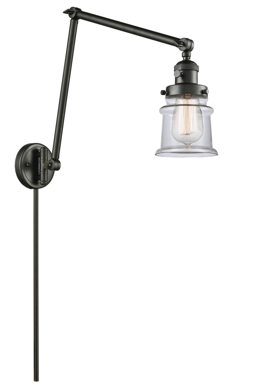 Innovations - 238-OB-G182S - One Light Swing Arm - Franklin Restoration - Oil Rubbed Bronze