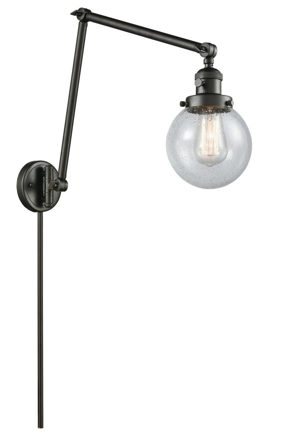 Innovations - 238-OB-G204-6 - One Light Swing Arm - Franklin Restoration - Oil Rubbed Bronze