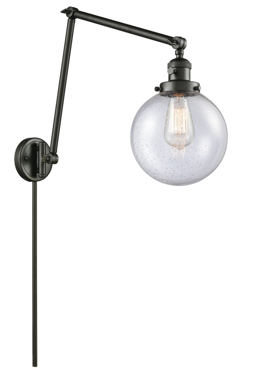 Innovations - 238-OB-G204-8 - One Light Swing Arm - Franklin Restoration - Oil Rubbed Bronze