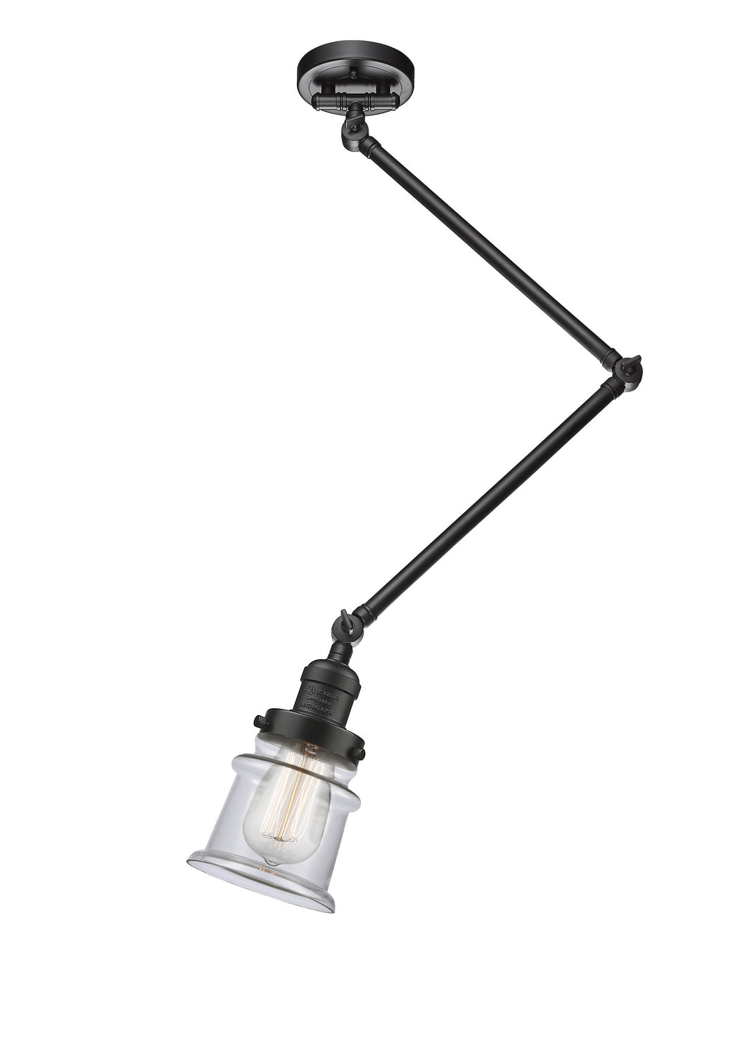 Innovations - 238C-OB-G182S - One Light Semi-Flush Mount - Franklin Restoration - Oil Rubbed Bronze