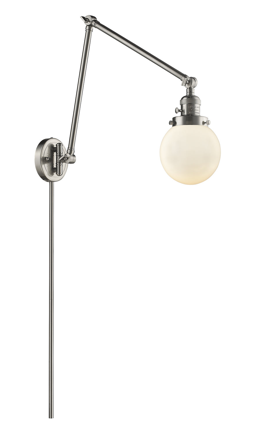 Innovations - 238-SN-G201-6 - One Light Swing Arm - Franklin Restoration - Brushed Satin Nickel