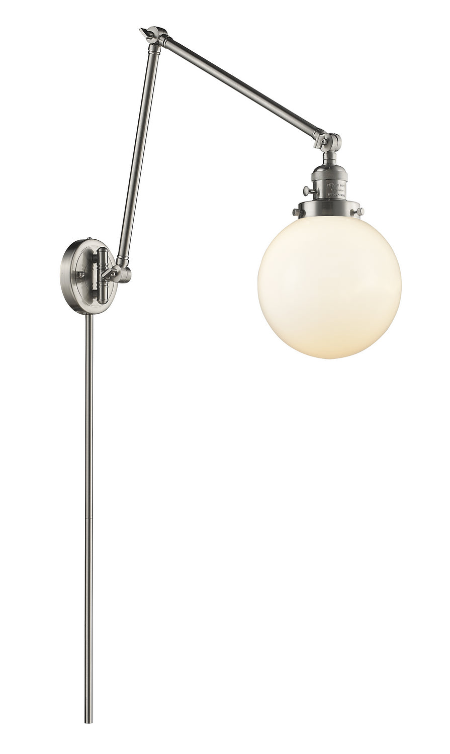 Innovations - 238-SN-G201-8 - One Light Swing Arm - Franklin Restoration - Brushed Satin Nickel