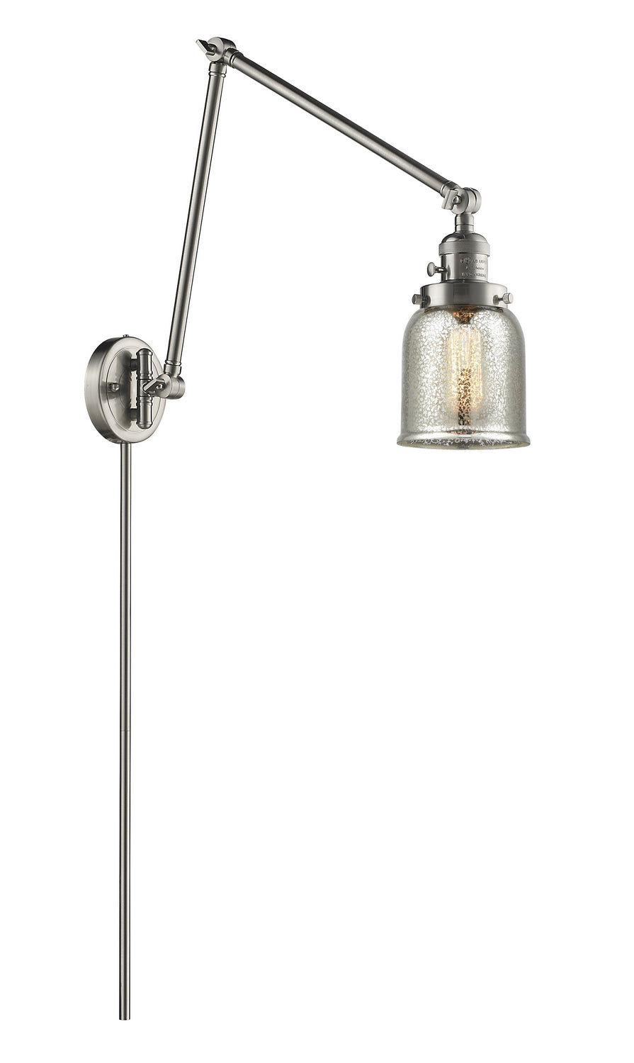 Innovations - 238-SN-G58 - One Light Swing Arm - Franklin Restoration - Brushed Satin Nickel