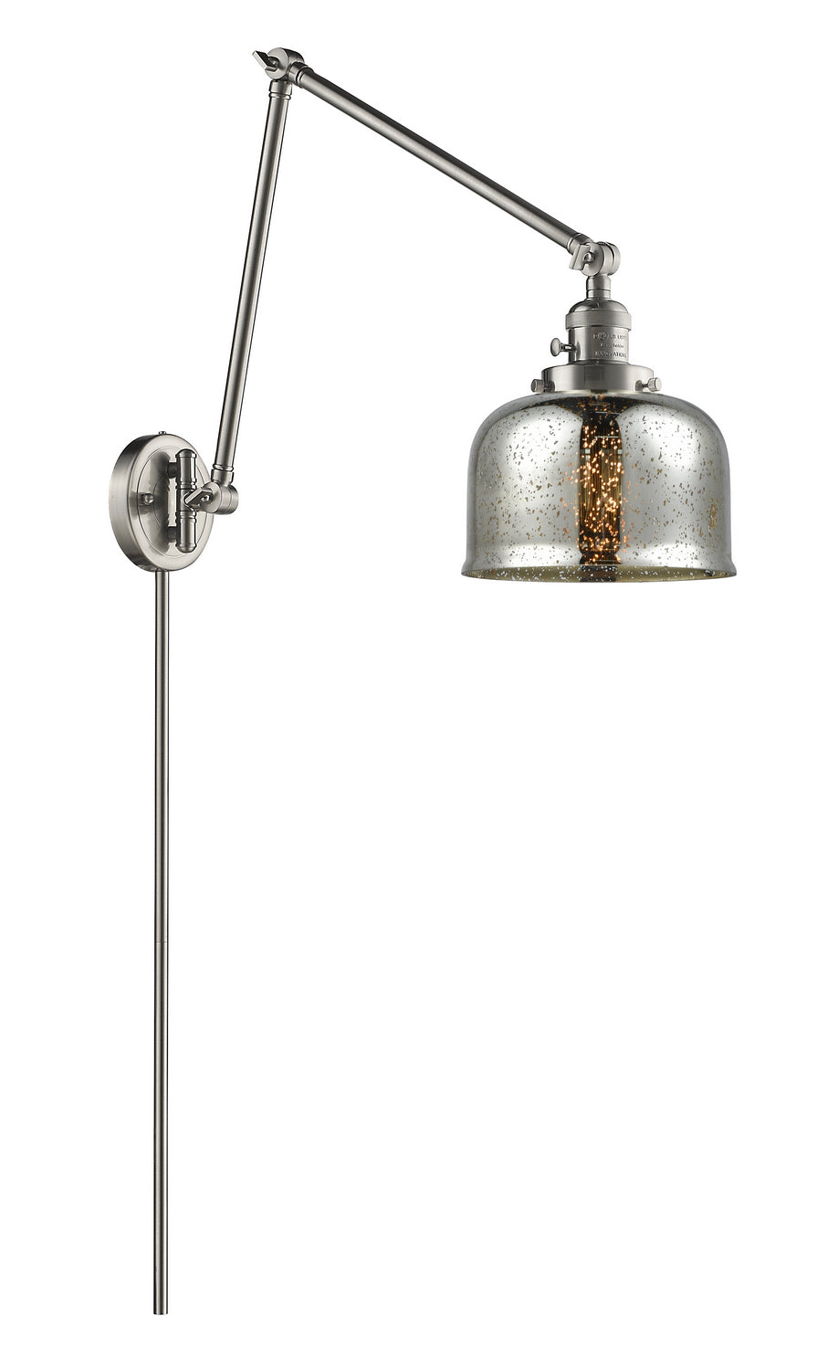 Innovations - 238-SN-G78 - One Light Swing Arm - Franklin Restoration - Brushed Satin Nickel