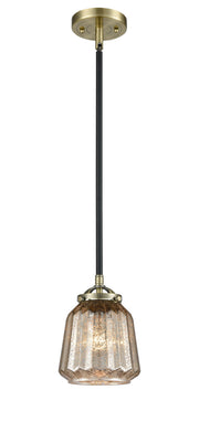 Innovations - 284-1S-BAB-G146 - One Light Mini Pendant - Nouveau - Black Antique Brass