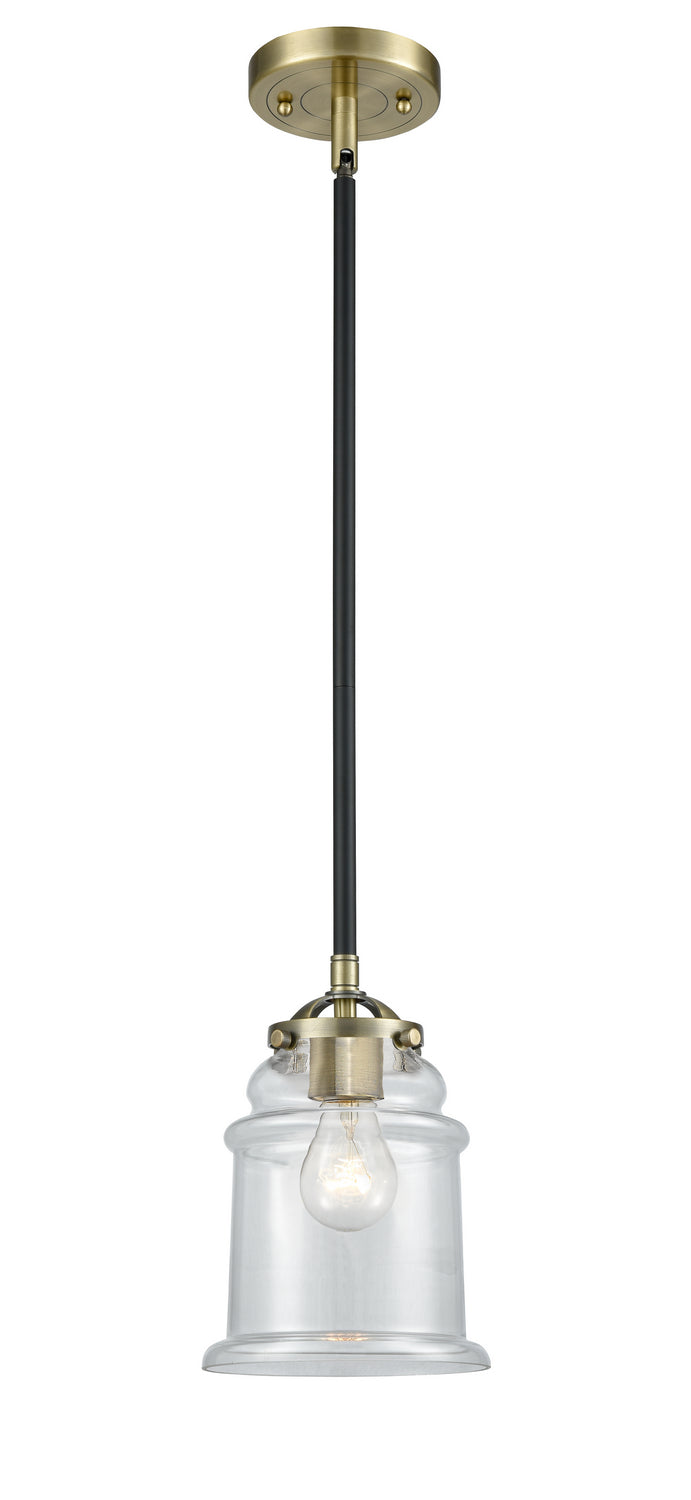 Innovations - 284-1S-BAB-G182 - One Light Mini Pendant - Nouveau - Black Antique Brass