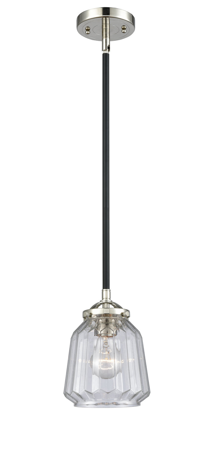 Innovations - 284-1S-BPN-G142 - One Light Mini Pendant - Nouveau - Black Polished Nickel
