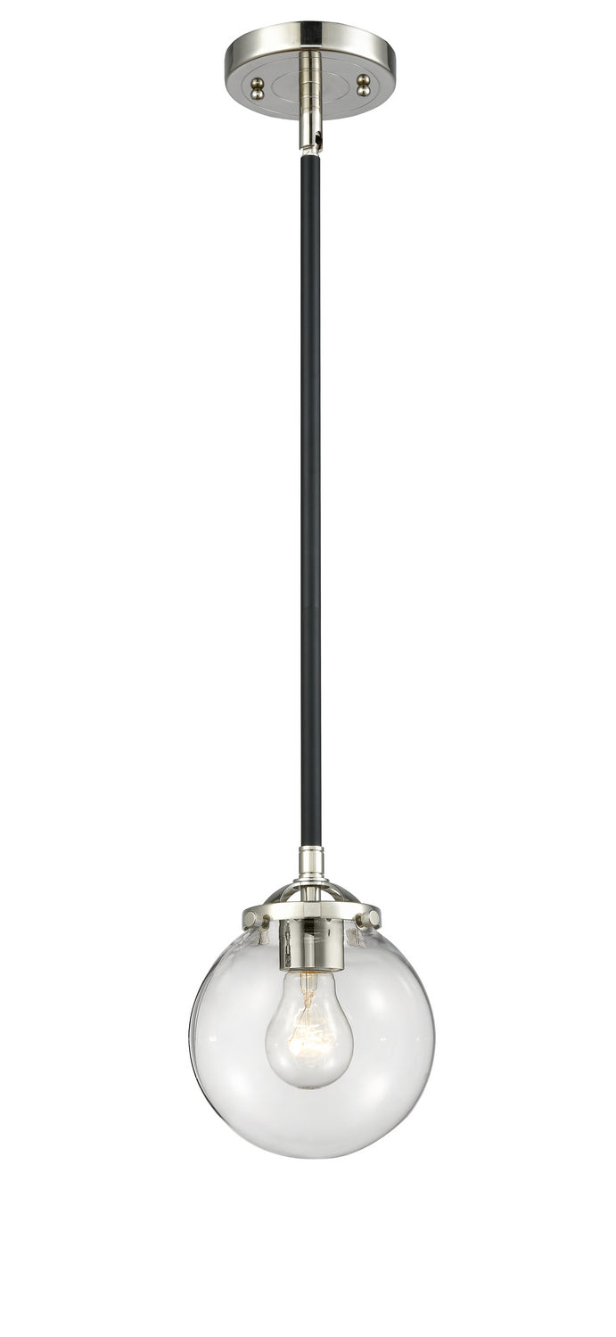 Innovations - 284-1S-BPN-G202-6 - One Light Mini Pendant - Nouveau - Black Polished Nickel
