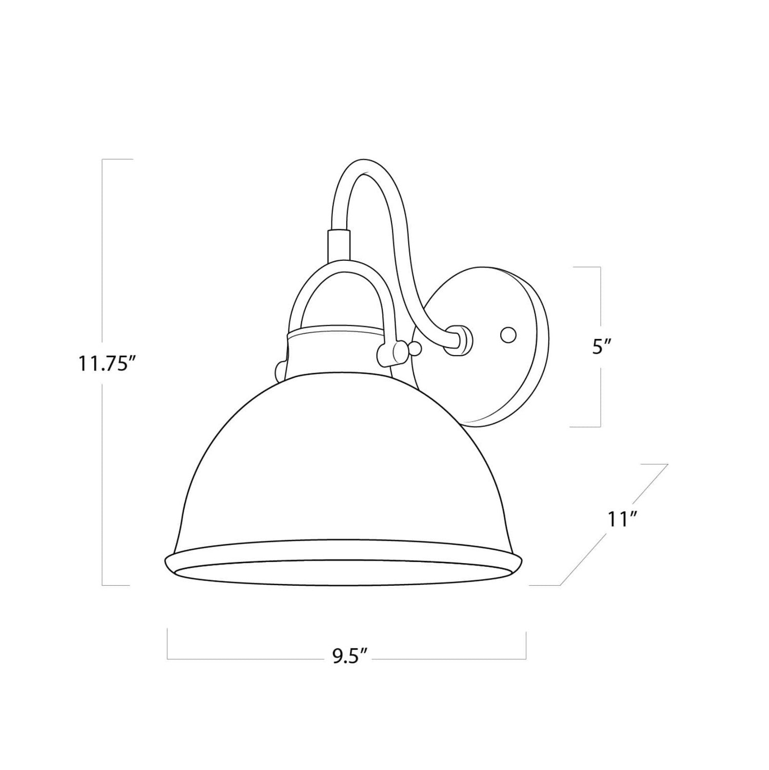 Regina Andrew - 15-1124WT - One Light Wall Sconce - Eloise - White