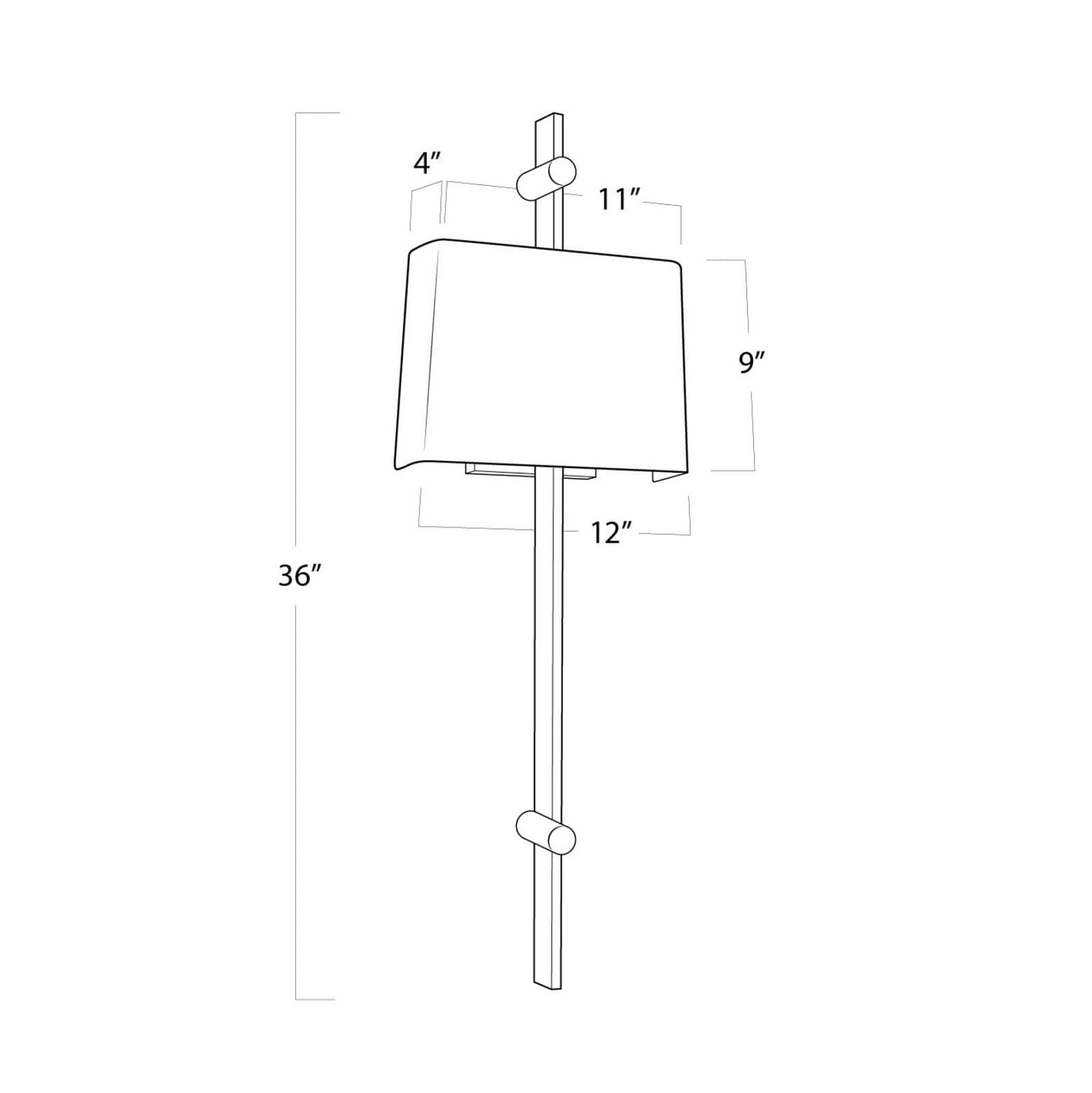 Regina Andrew - 15-1133NB - Two Light Wall Sconce - Taurus - Clear