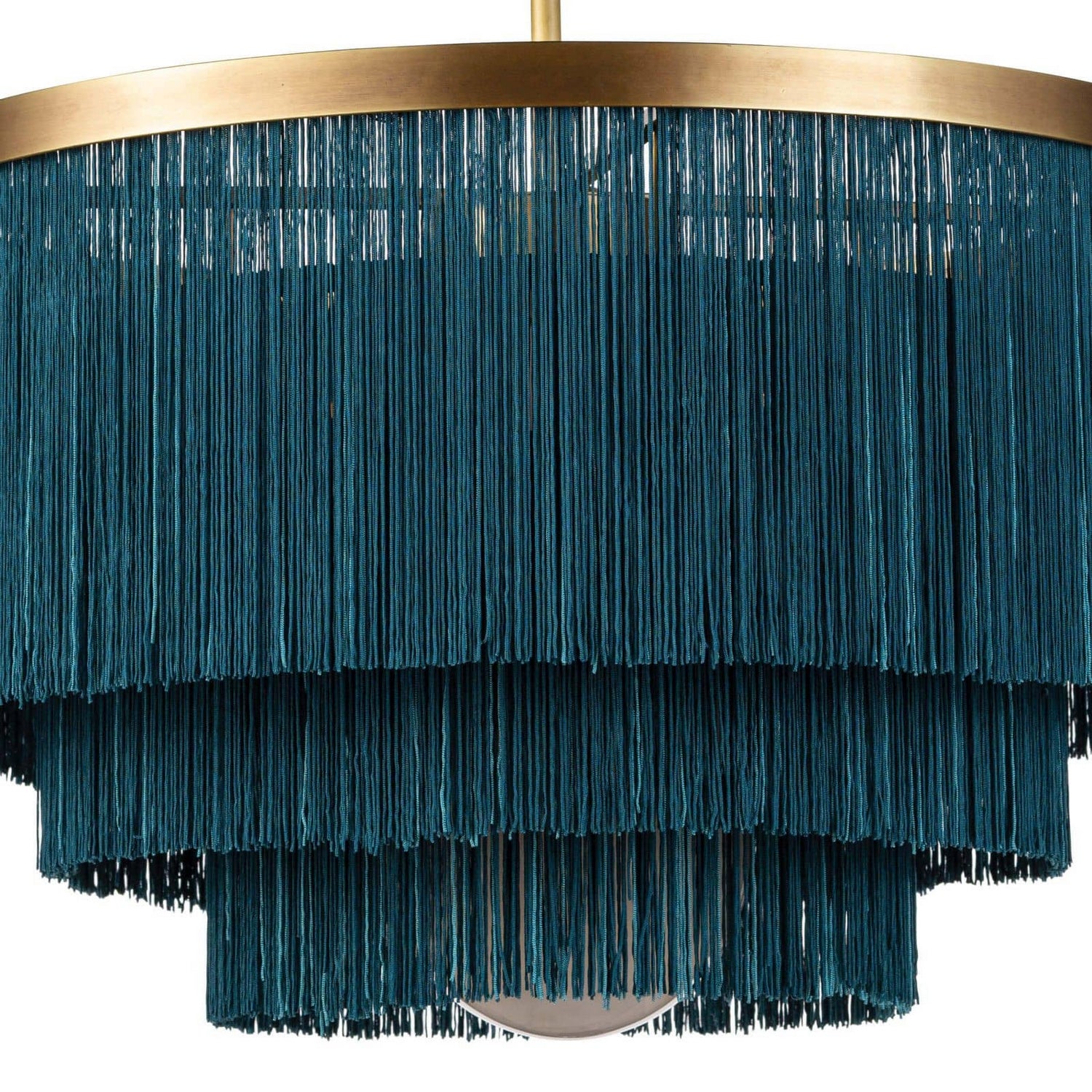 Regina Andrew - 16-1257BLU - Four Light Chandelier - Cabaret - Natural Brass