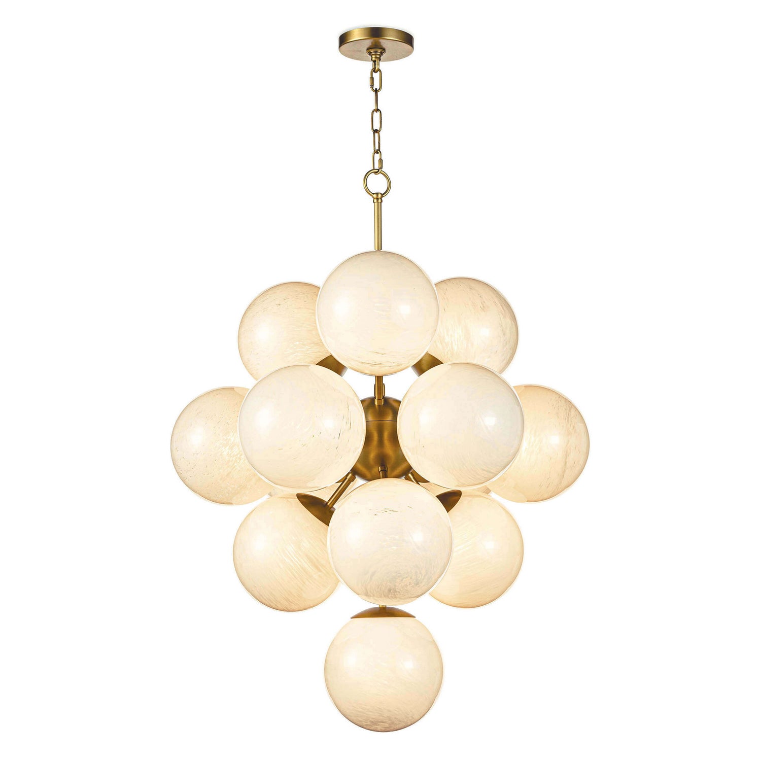 Regina Andrew - 16-1278SRLNB - 13 Light Chandelier - La Dame - Natural Brass
