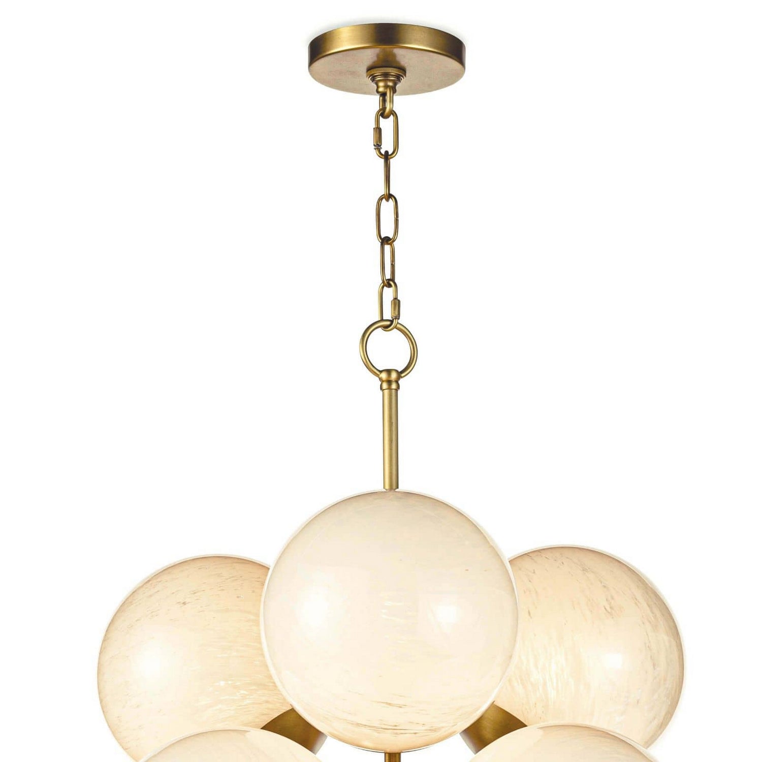 Regina Andrew - 16-1278SRLNB - 13 Light Chandelier - La Dame - Natural Brass