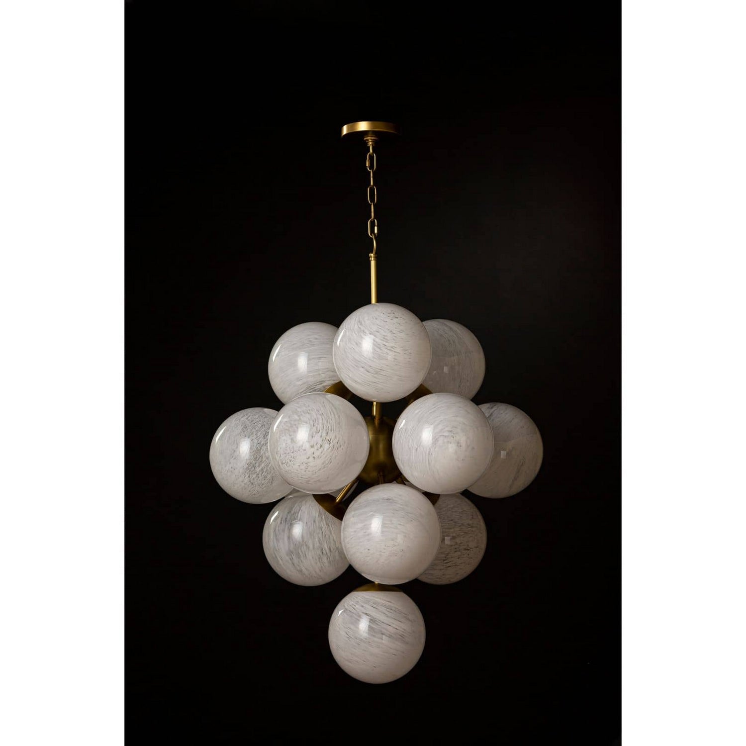 Regina Andrew - 16-1278SRLNB - 13 Light Chandelier - La Dame - Natural Brass