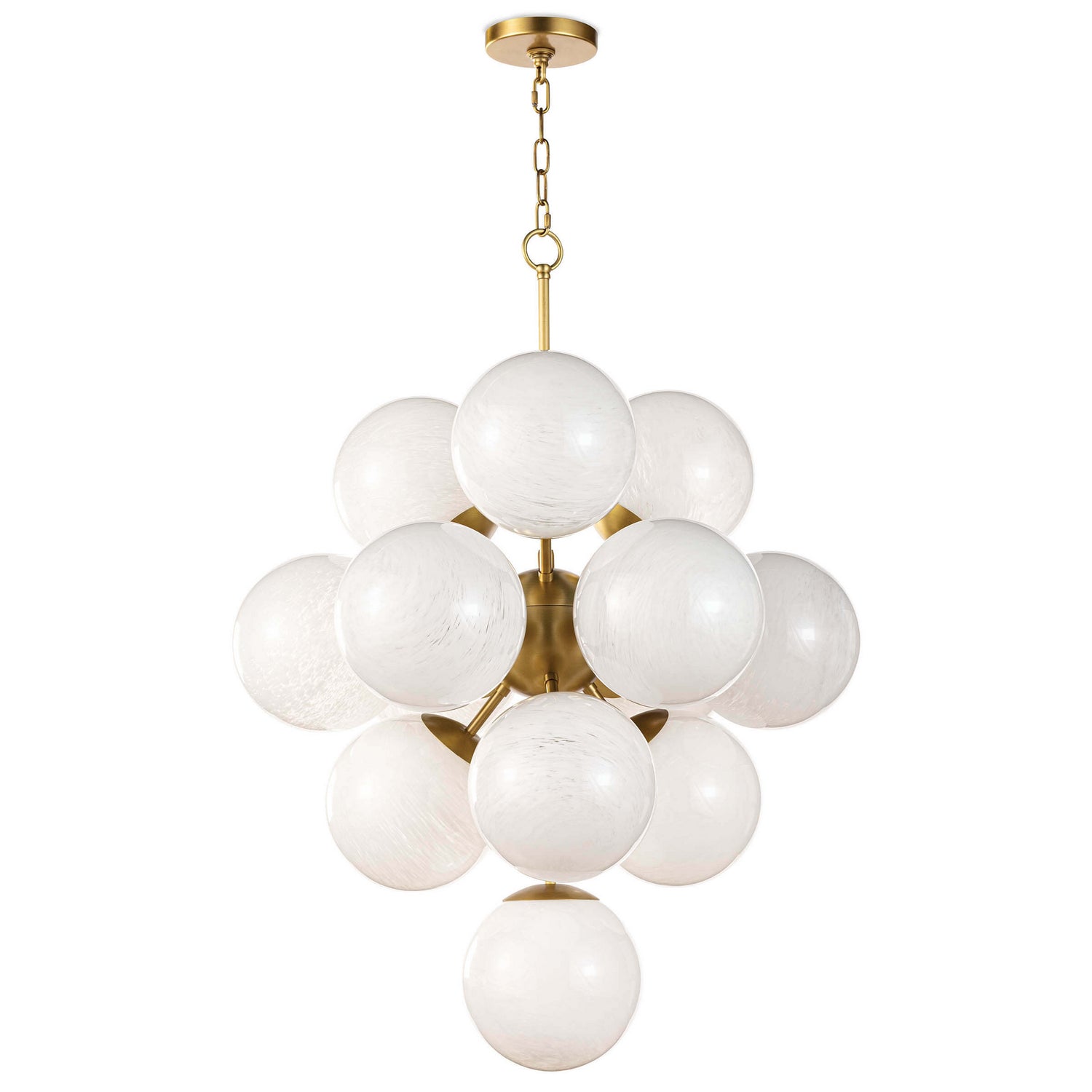Regina Andrew - 16-1278SRLNB - 13 Light Chandelier - La Dame - Natural Brass