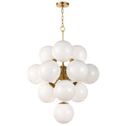 Regina Andrew - 16-1278SRLNB - 13 Light Chandelier - La Dame - Natural Brass