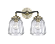 Innovations - 284-2W-BAB-G142 - Two Light Bath Vanity - Nouveau - Black Antique Brass