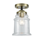 Innovations - 284-1C-BAB-G182 - One Light Semi-Flush Mount - Nouveau - Black Antique Brass