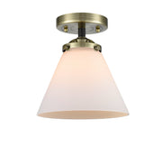 Innovations - 284-1C-BAB-G41 - One Light Semi-Flush Mount - Nouveau - Black Antique Brass