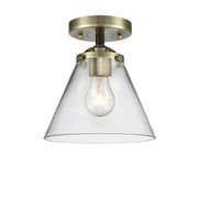 Innovations - 284-1C-BAB-G42 - One Light Semi-Flush Mount - Nouveau - Black Antique Brass