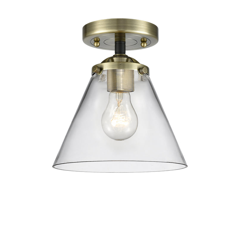 Innovations - 284-1C-BAB-G42 - One Light Semi-Flush Mount - Nouveau - Black Antique Brass