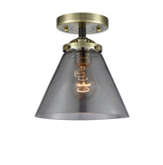 Innovations - 284-1C-BAB-G43 - One Light Semi-Flush Mount - Nouveau - Black Antique Brass