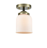 Innovations - 284-1C-BAB-G51 - One Light Semi-Flush Mount - Nouveau - Black Antique Brass