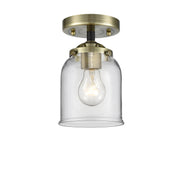 Innovations - 284-1C-BAB-G52 - One Light Semi-Flush Mount - Nouveau - Black Antique Brass