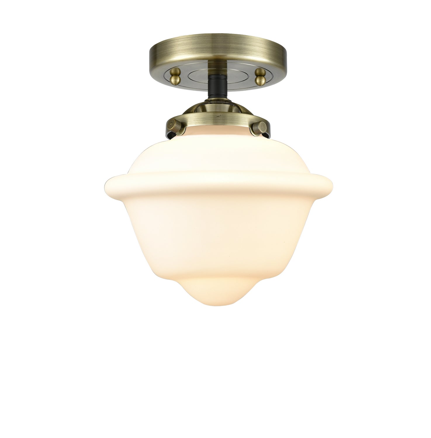 Innovations - 284-1C-BAB-G531 - One Light Semi-Flush Mount - Nouveau - Black Antique Brass