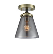 Innovations - 284-1C-BAB-G63 - One Light Semi-Flush Mount - Nouveau - Black Antique Brass