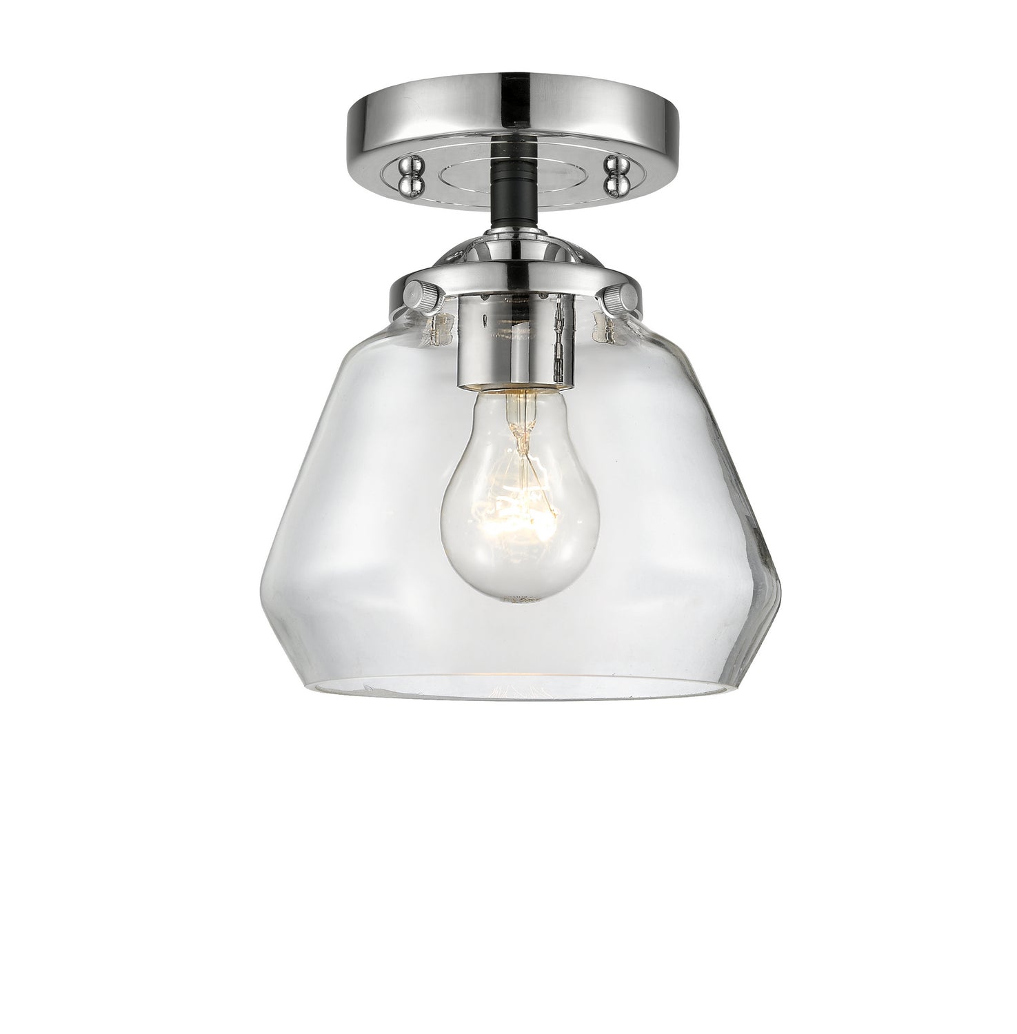 Innovations - 284-1C-BPN-G172 - One Light Semi-Flush Mount - Nouveau - Black Polished Nickel