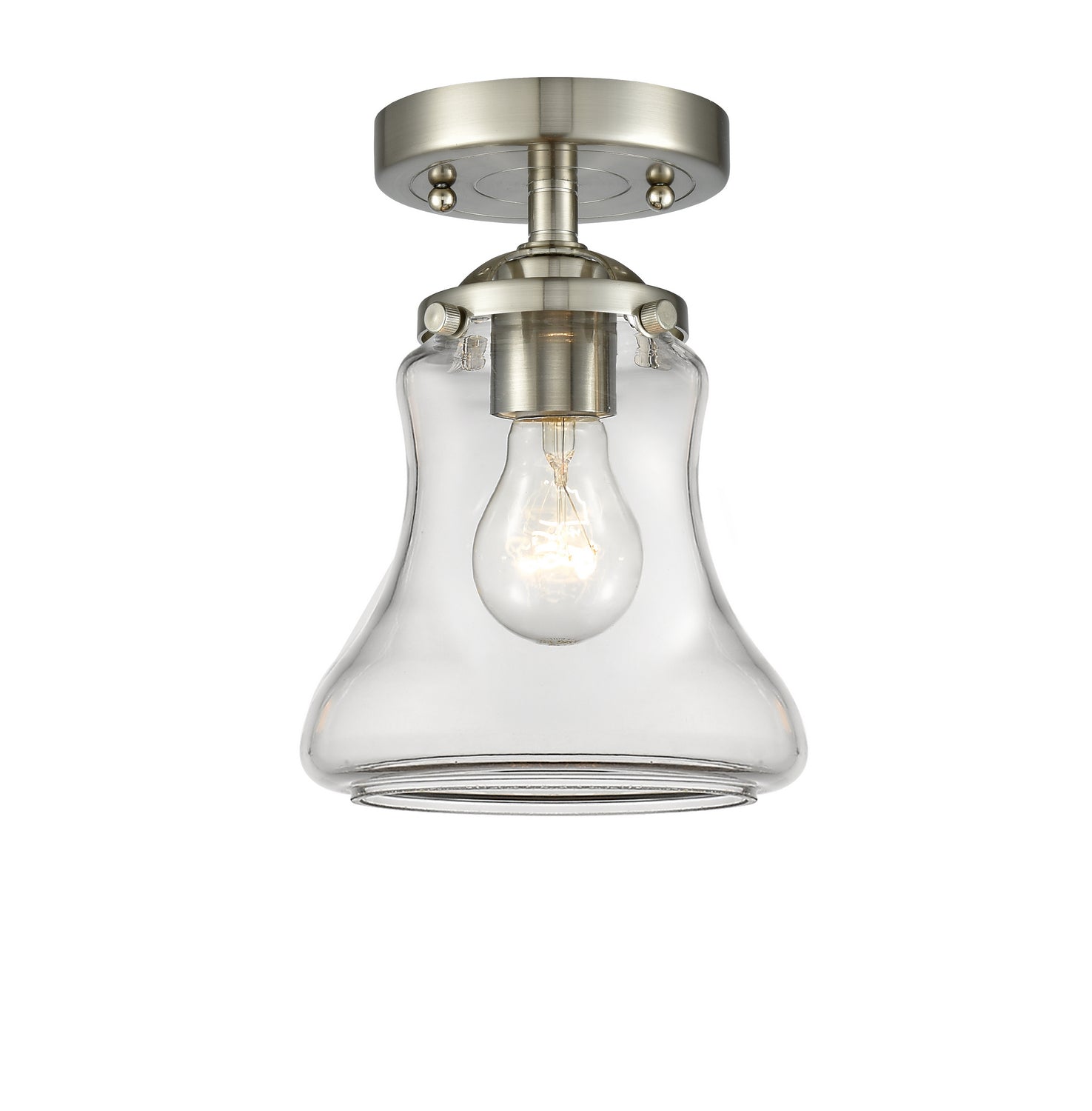 Innovations - 284-1C-SN-G192 - One Light Semi-Flush Mount - Nouveau - Brushed Satin Nickel