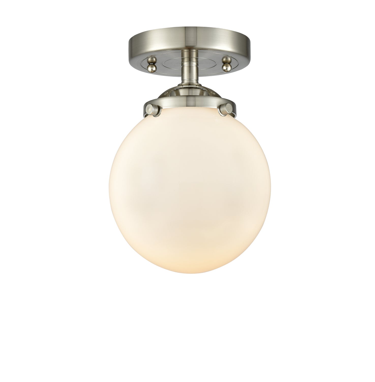 Innovations - 284-1C-SN-G201-6 - One Light Semi-Flush Mount - Nouveau - Brushed Satin Nickel