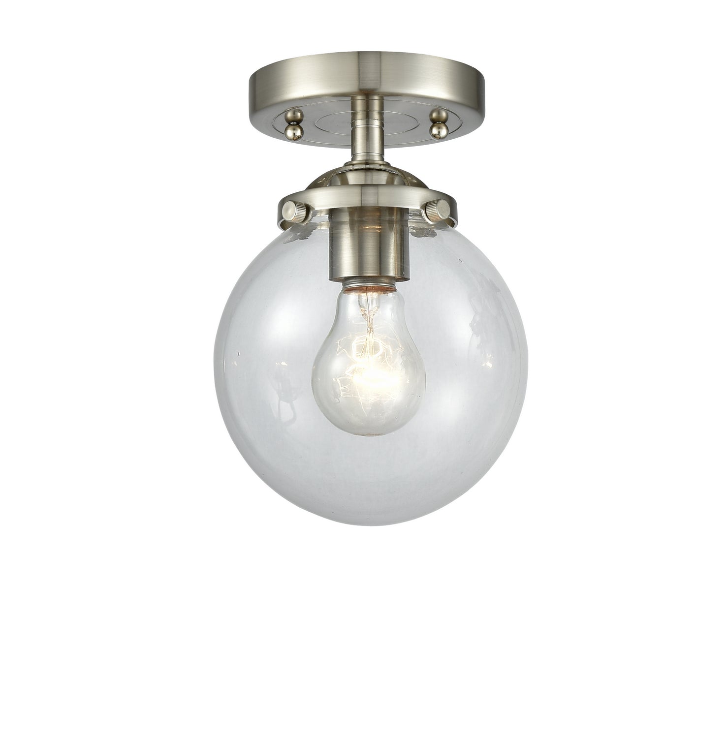 Innovations - 284-1C-SN-G202-6 - One Light Semi-Flush Mount - Nouveau - Brushed Satin Nickel