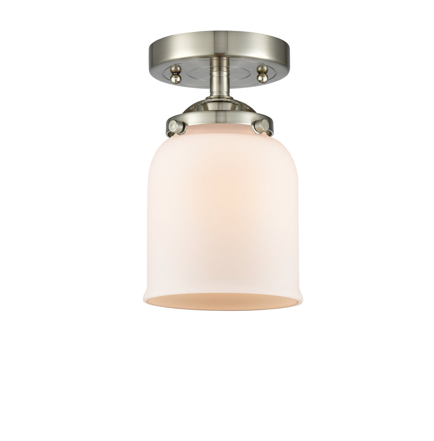 Innovations - 284-1C-SN-G51 - One Light Semi-Flush Mount - Nouveau - Brushed Satin Nickel