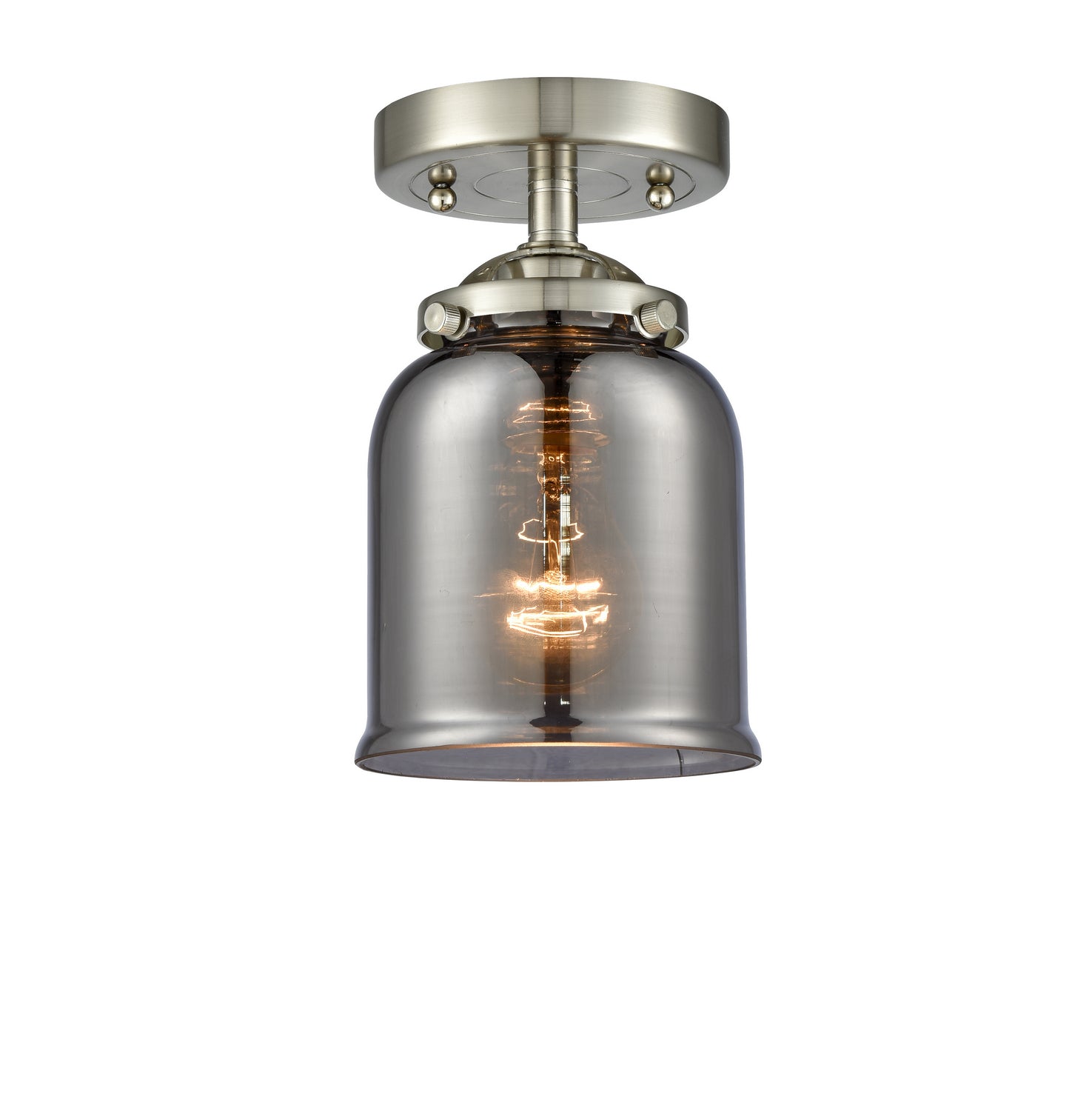 Innovations - 284-1C-SN-G53 - One Light Semi-Flush Mount - Nouveau - Brushed Satin Nickel