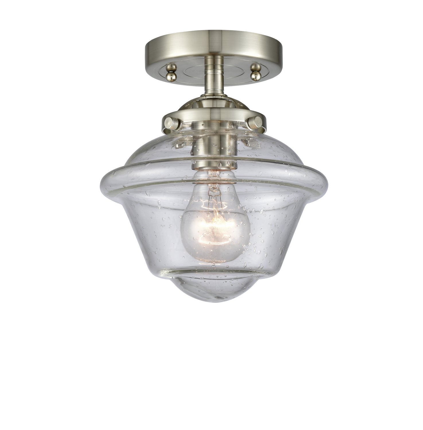 Innovations - 284-1C-SN-G534 - One Light Semi-Flush Mount - Nouveau - Brushed Satin Nickel