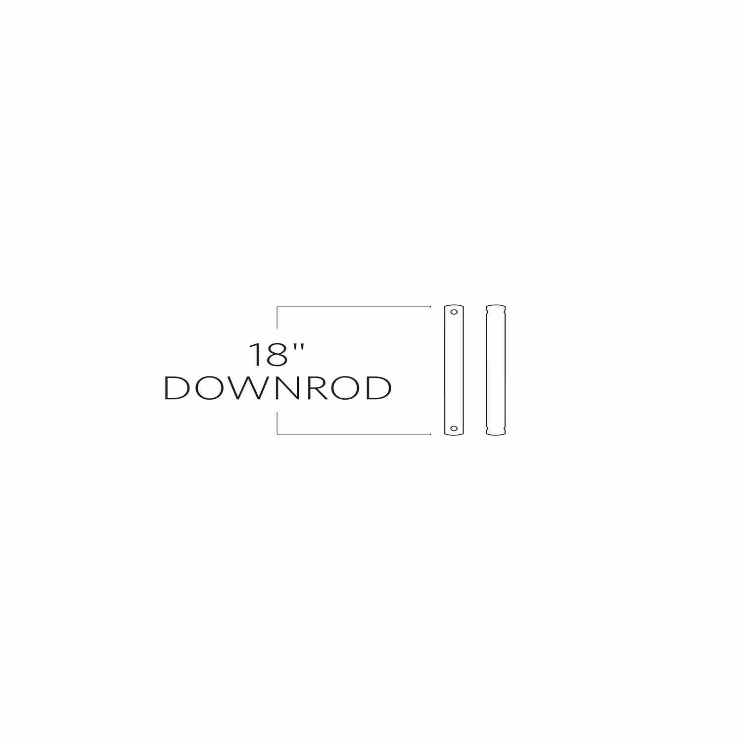Visual Comfort Fan - DR18BZ - Downrod - Universal - Bronze