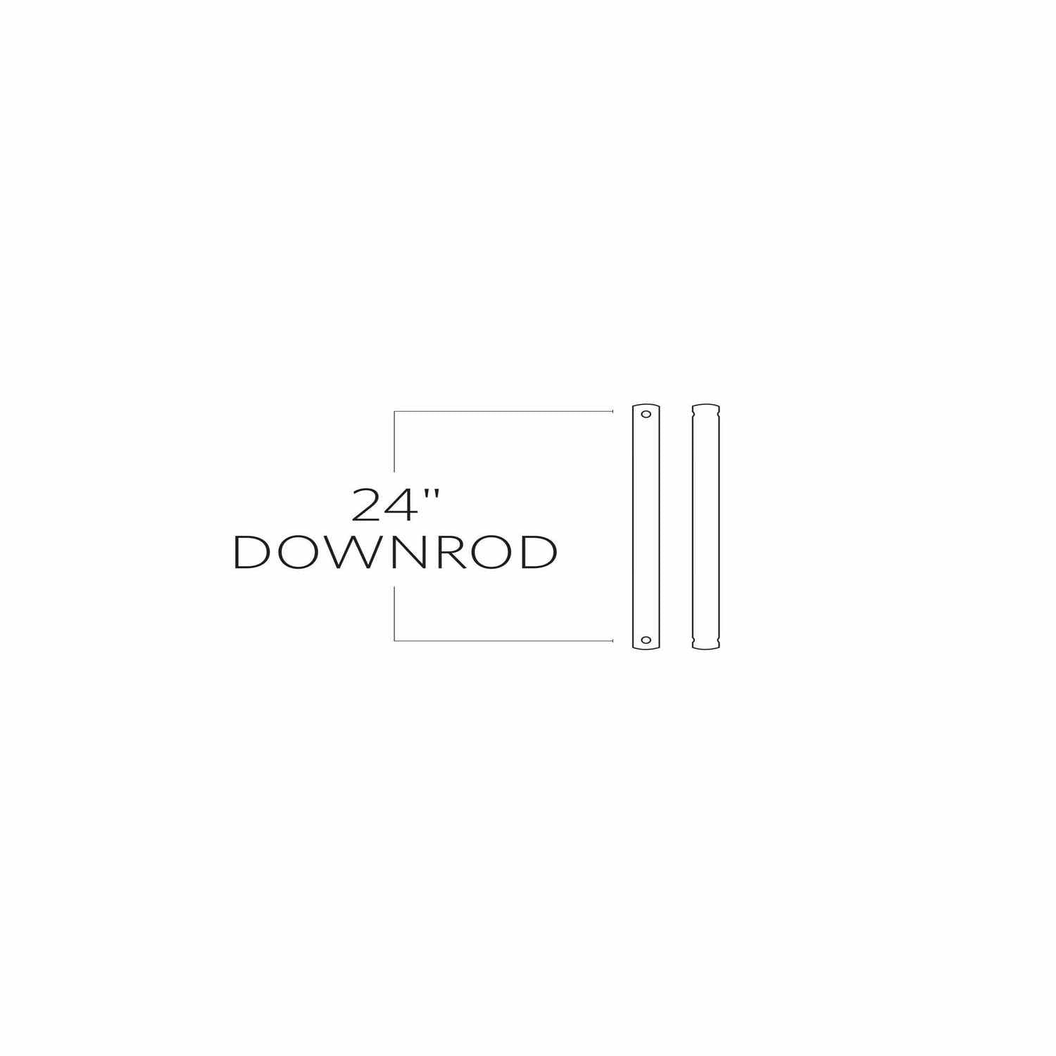 Visual Comfort Fan - DR24BZ - Downrod - Universal - Bronze