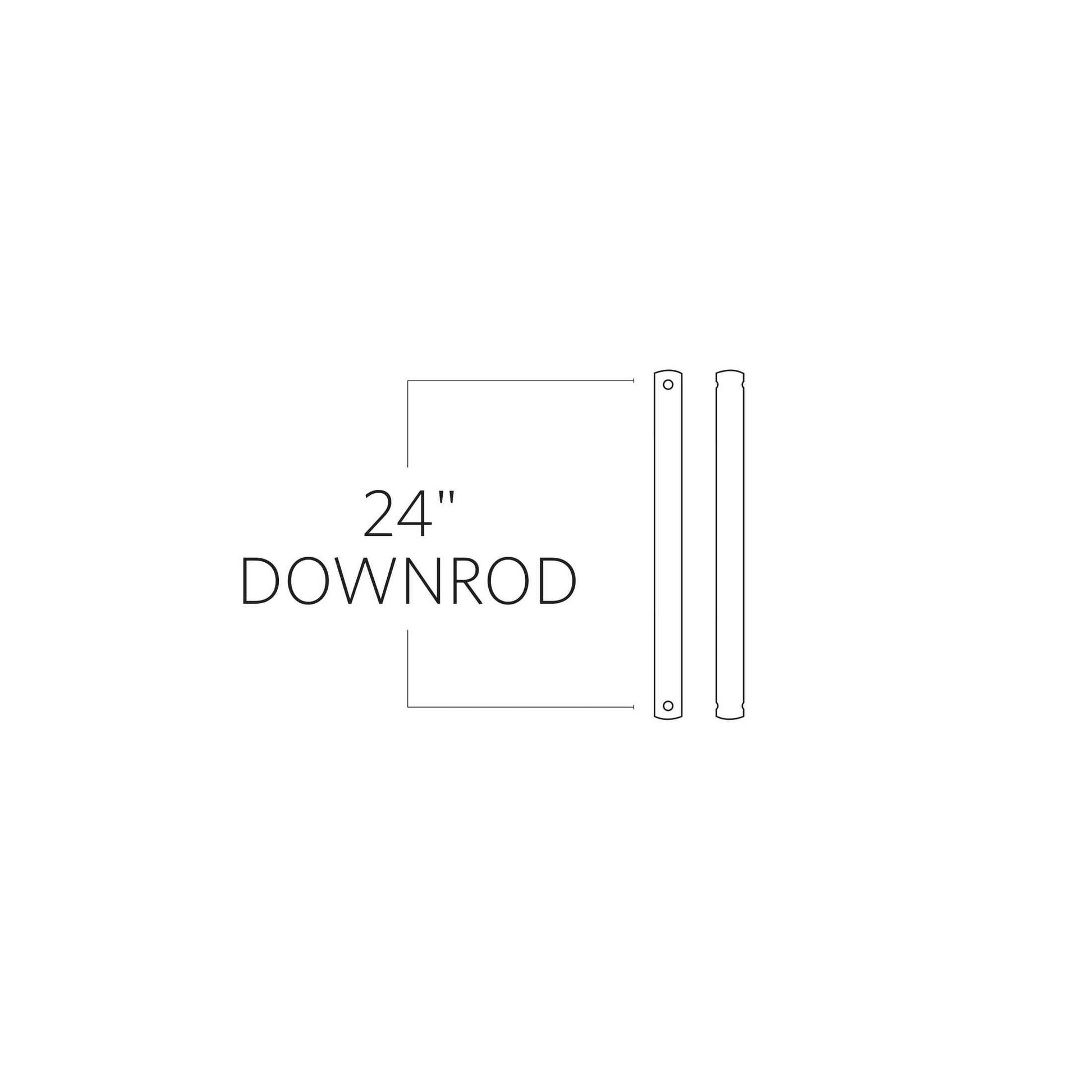 Visual Comfort Fan - DR24SN - Downrod - Universal - Satin Nickel