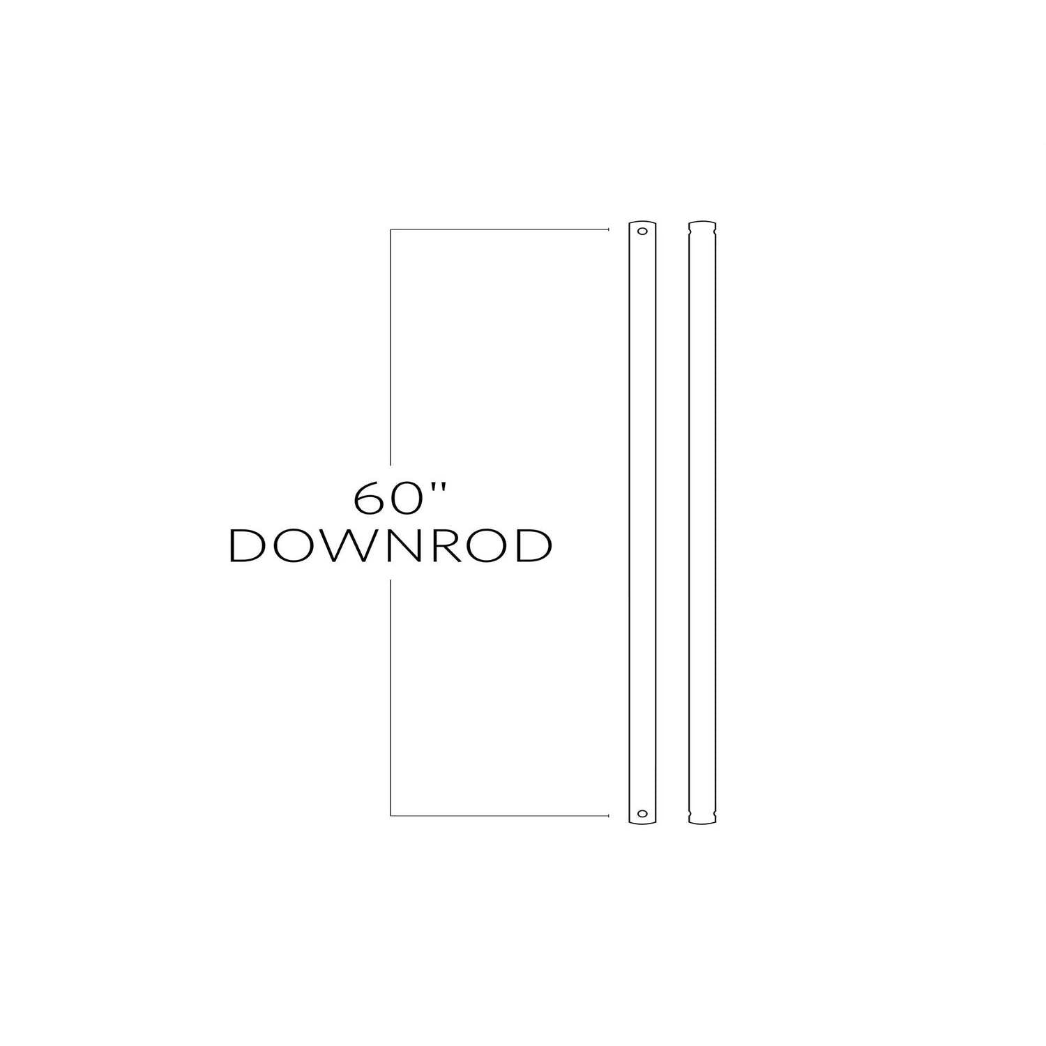Visual Comfort Fan - DR60BZ - Downrod - Universal - Bronze