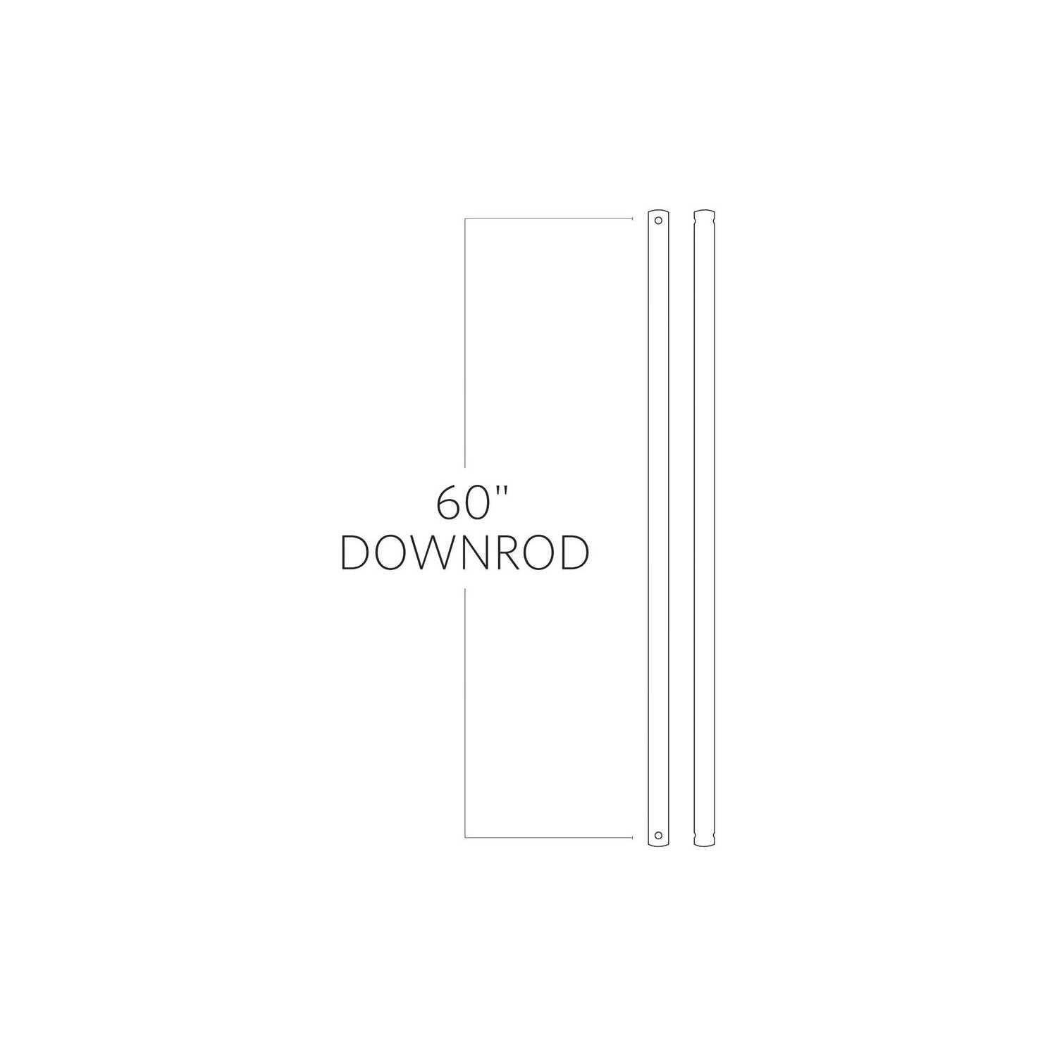 Visual Comfort Fan - DR60WGR - Downrod - Universal - Washed Grey