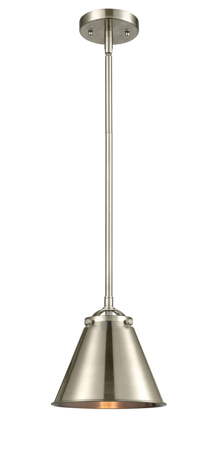 Innovations - 284-1S-SN-M13-SN - One Light Mini Pendant - Nouveau - Brushed Satin Nickel