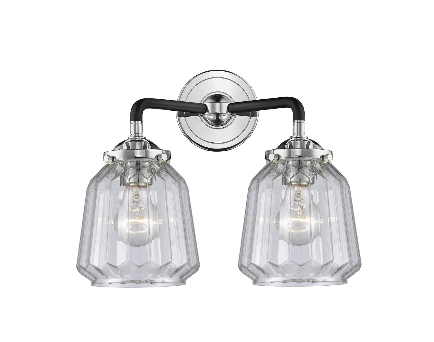 Innovations - 284-2W-BPN-G142 - Two Light Bath Vanity - Nouveau - Black Polished Nickel