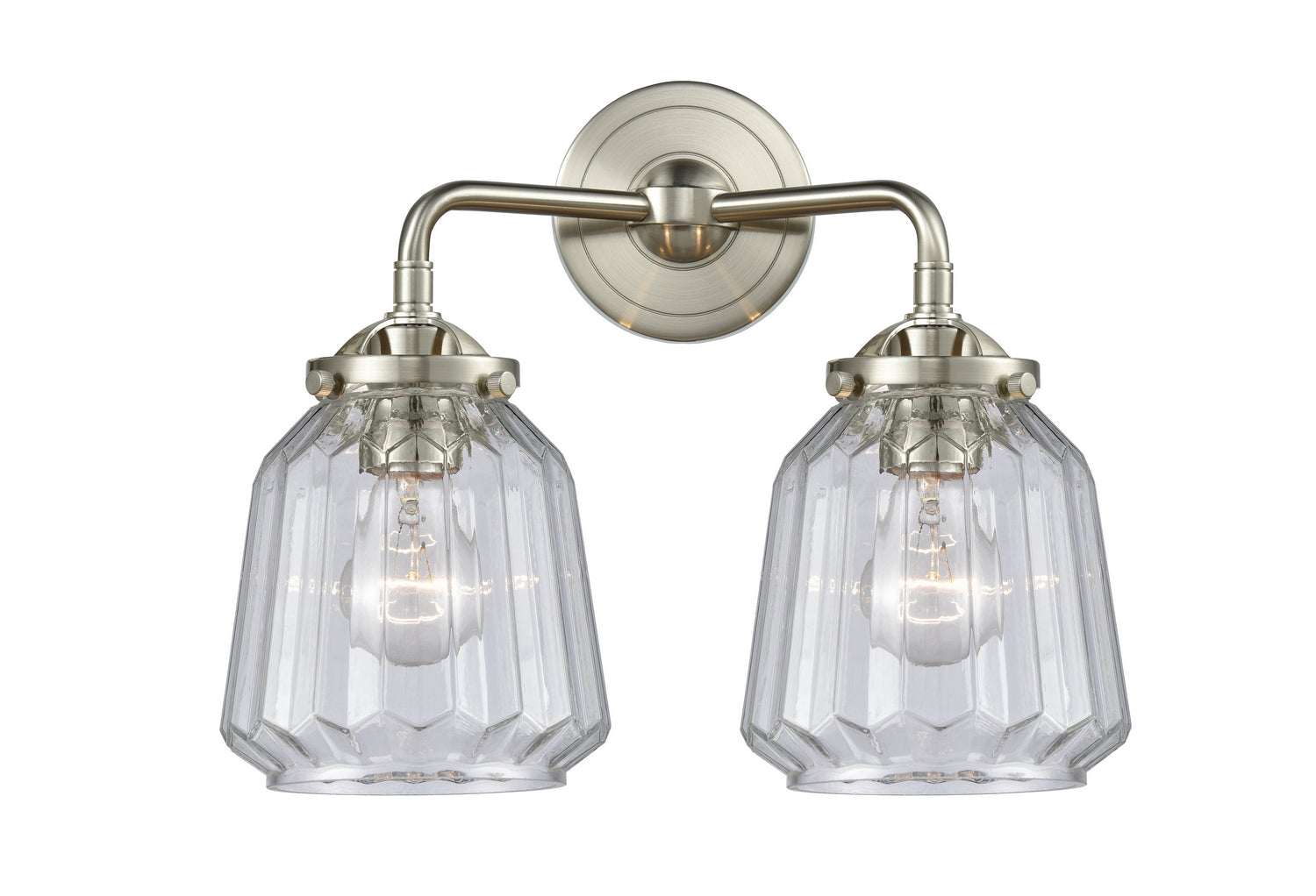 Innovations - 284-2W-SN-G142 - Two Light Bath Vanity - Nouveau - Brushed Satin Nickel